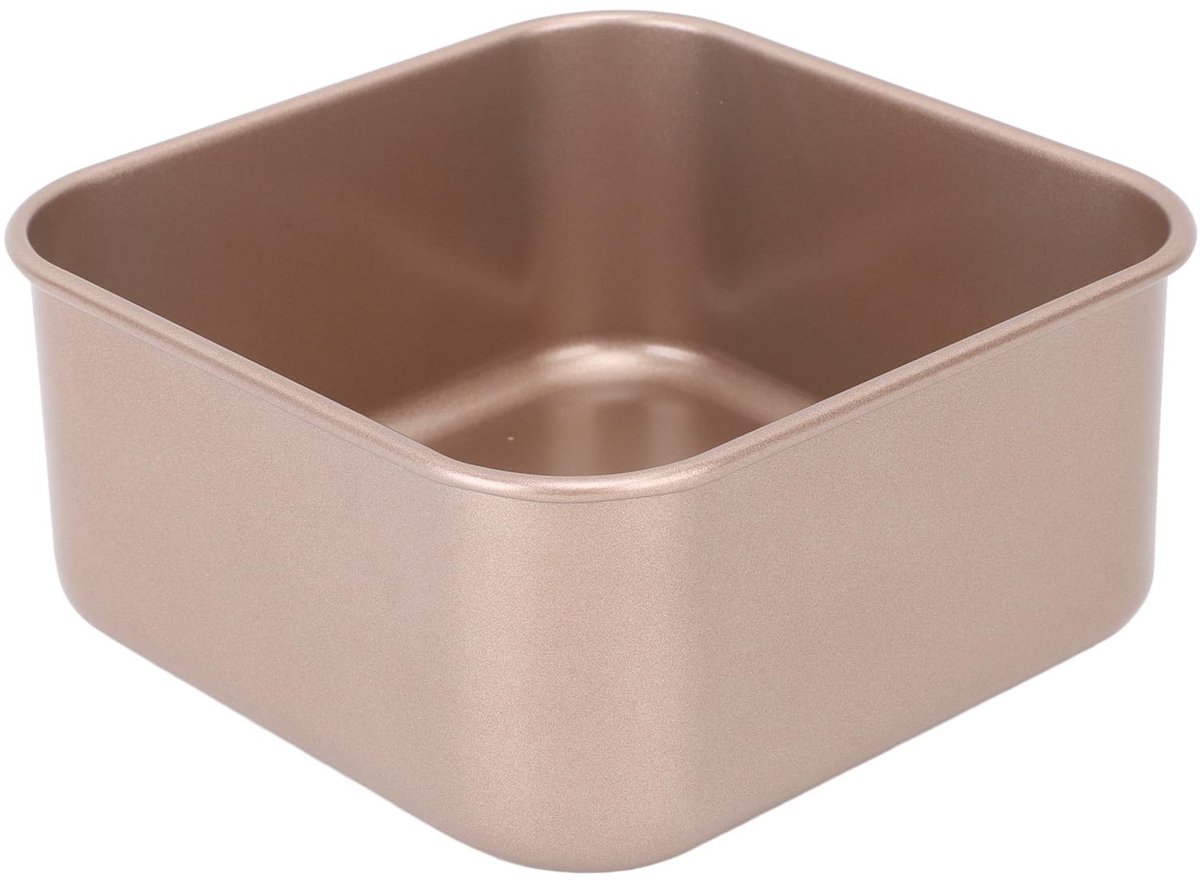 Dailygoods - Cakevorm - Antiaanbaklaag - Diepe Bakvorm - Brons - Bakgerei - Ideaal voor Taart en Brood - Vaatwasserbestendig - 7 x 1,8 cm
