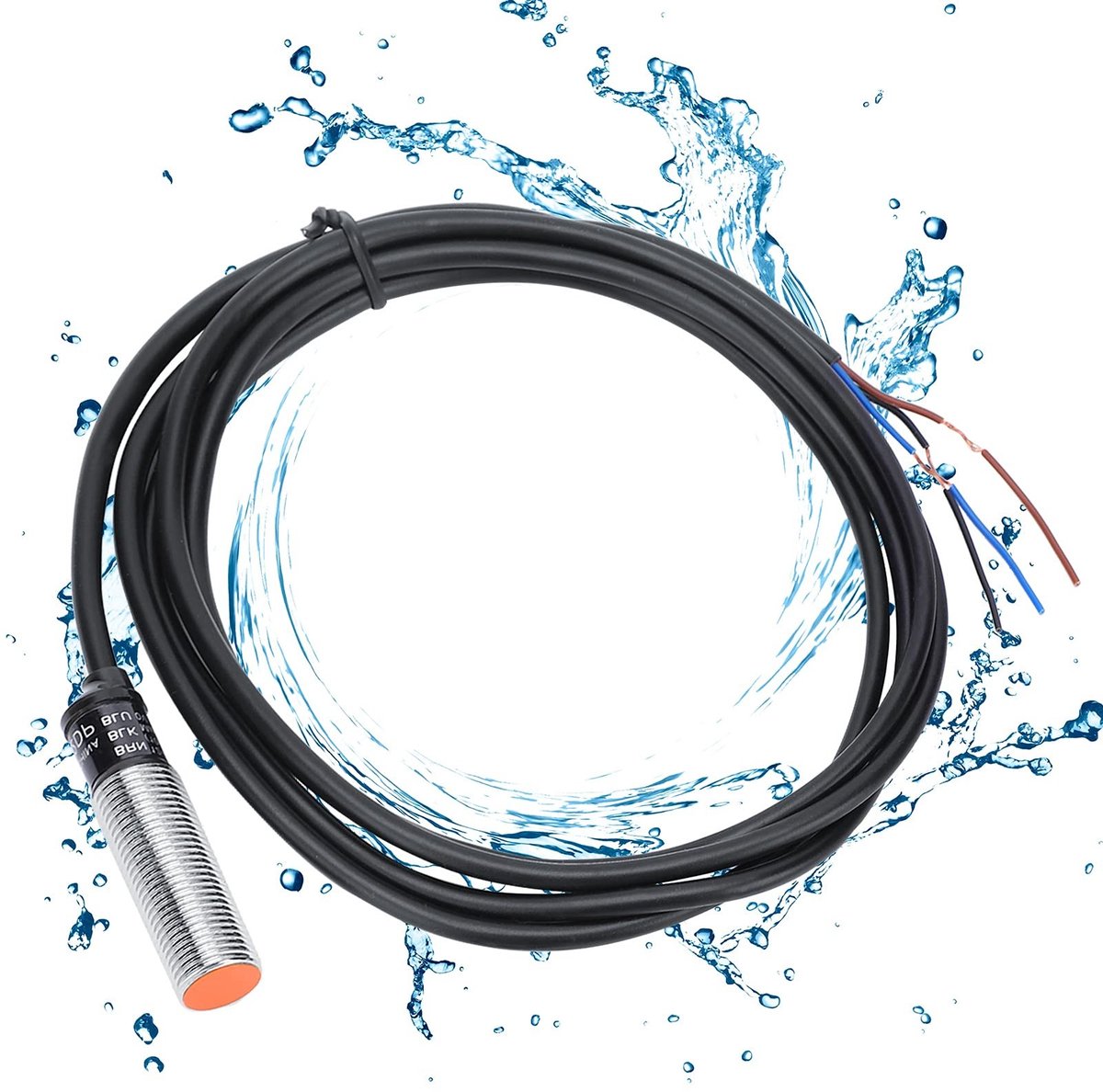 Dailygoody - PR12-2DP Naderingssensor - Waterdicht en Schokbestendig - 3-draads NO-sensor - Geschikt voor Diverse Toepassingen - Flexibel Koord - ...