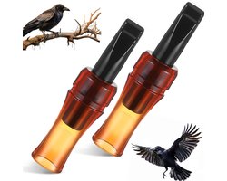 2 stuks - Kraaienlokfluit - Draagbare kraaienfluit - Bionische kraaienfluit voor buiten - Lokfluit - Akoestische bionische kraaienlokfluit voor in de wildernis - Jacht in de buitenlucht - Ideaal cadeau voor beginners en natuurliefhebbers