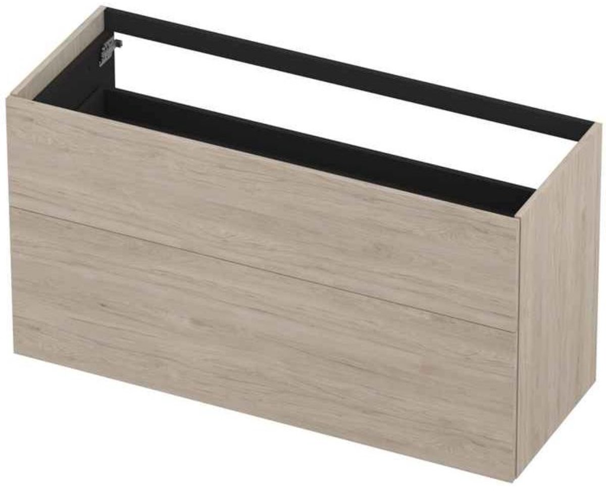 INK - Onderkast 2 Laden Push To Bestaande Uit: - 1200x450x650 Mm - Ivoor Eiken