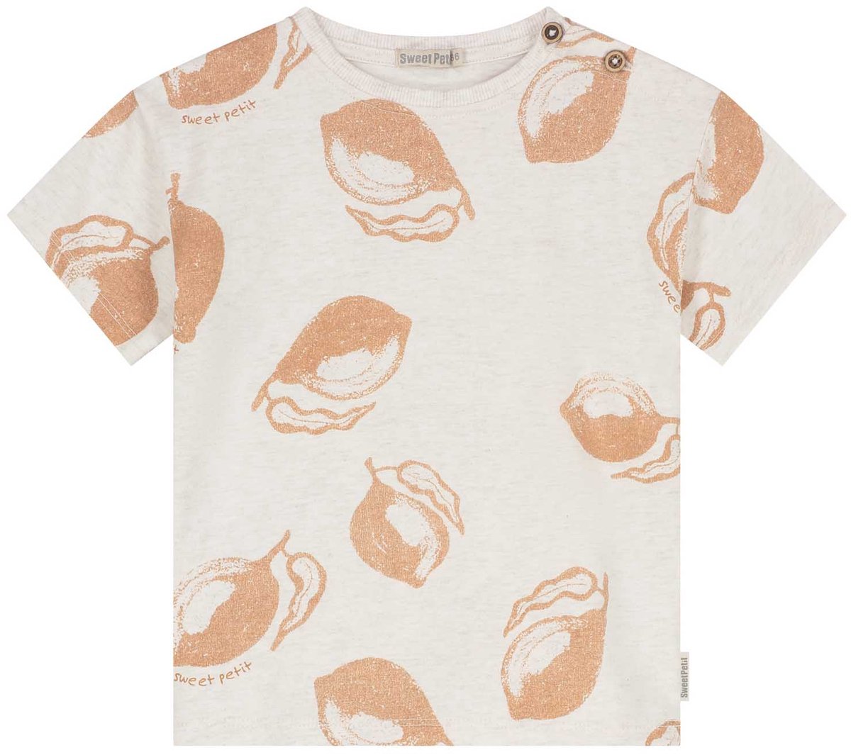 Sweet Petit peuter shirt - Jongens - Ecru - Maat 92