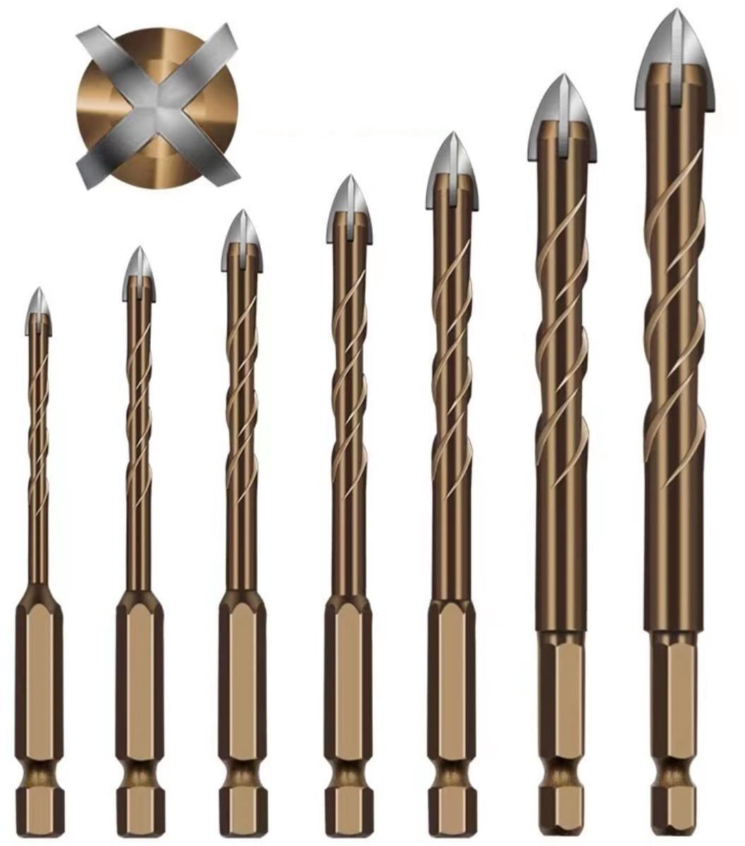 Zeynomax - 7-delige Tegelboor Set - Boor voor Keramiek - Harde carbide boor voor precisie en duurzaamheid - 3 tot 12 mm - Geschikt voor glas, steen ..
