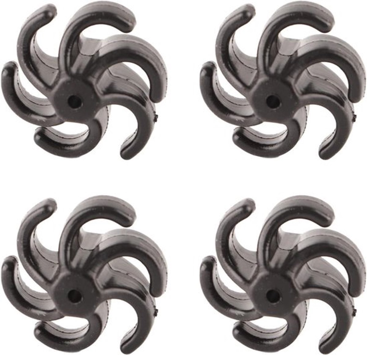 Boogschieten Stabilisatoren - Set van 4 - Rubberen Trillingsdempers voor Recurve Boog - Zwart