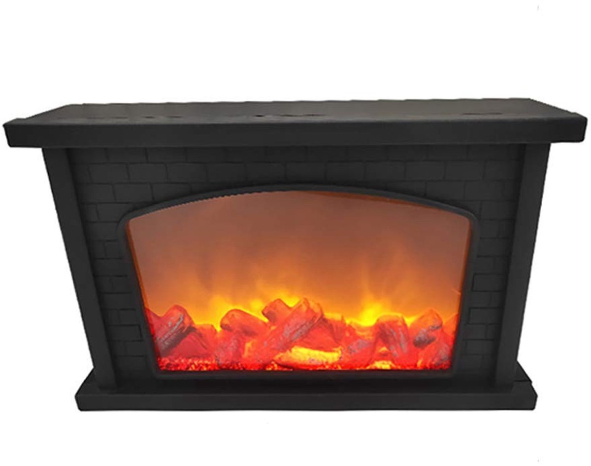 By shayne - Simulatie open haard lantaarn - LED vlameffect - Comfortabele sfeer - Compact formaat - Binnen en buiten decoratie - Perfect voor ontspan.