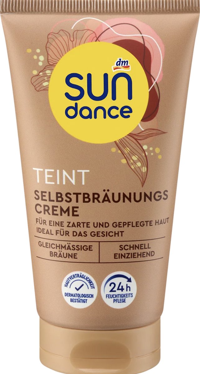 SUNDANCE Zelfbruiner Gezichtscrème – 75 ml – Natuurlijk Bruin Teint – Hydraterend en Natuurlijk & Egal Resultaat