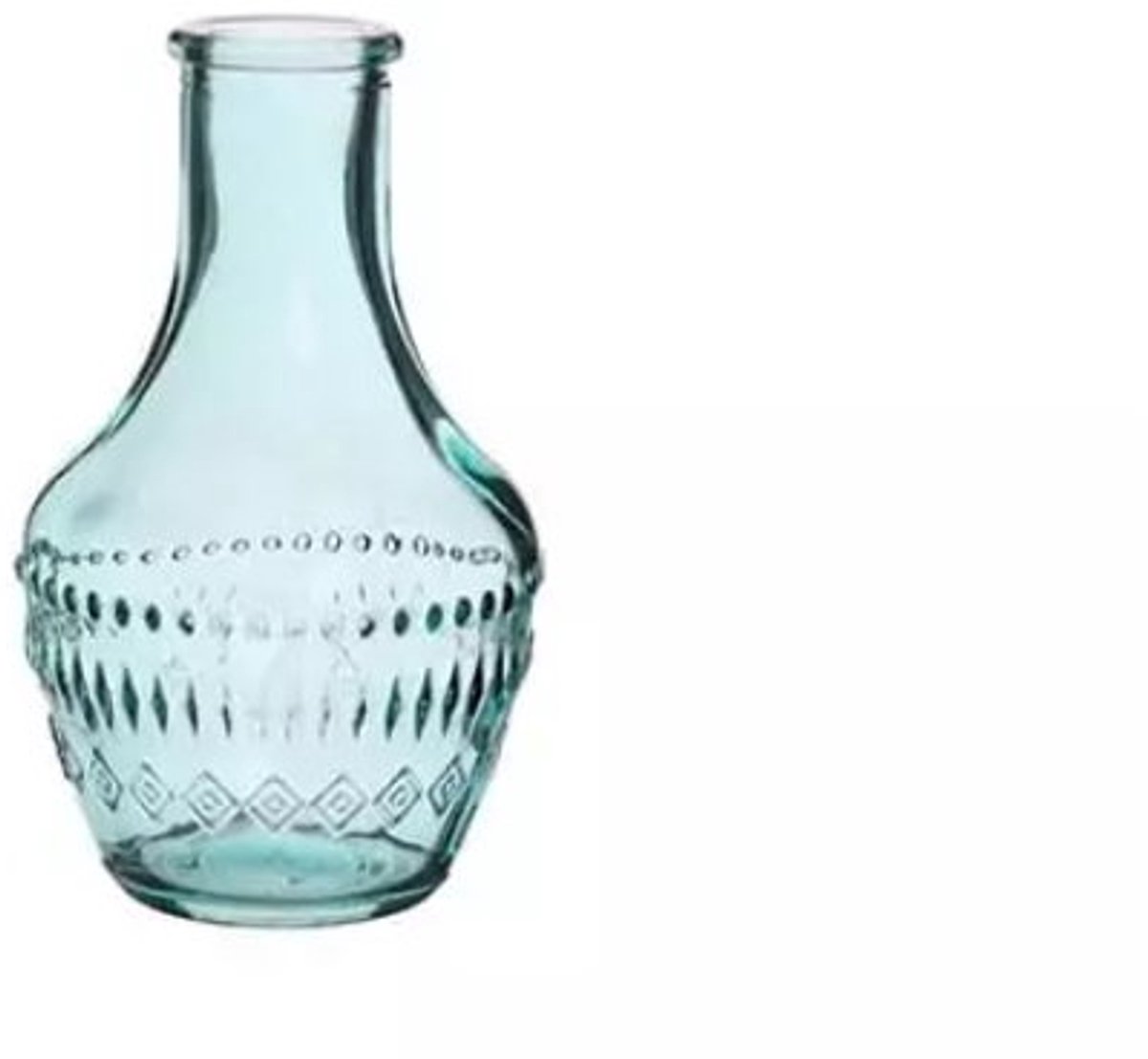 Hortus - Fles milano zacht blauw, dia. 6x10 cm