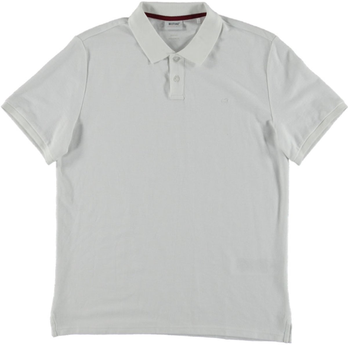 Mustang Heren Polo regular fit Wit L Volwassenen