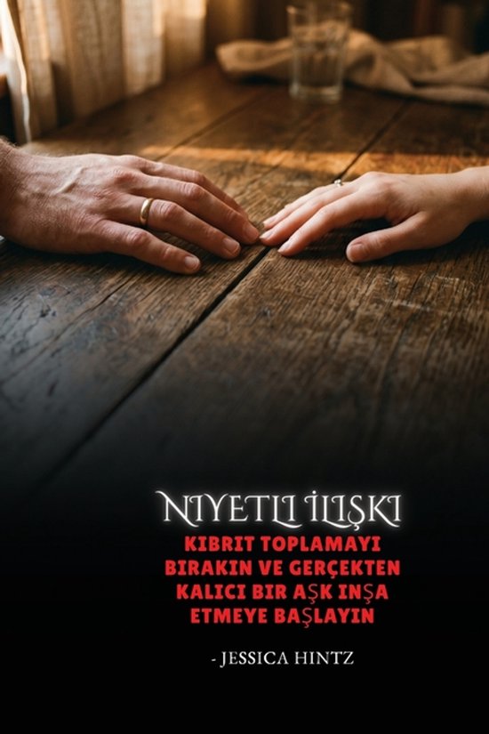 Een close-up van twee handen, een man en een vrouw, die elkaar op een houten tafel aanraken. De titel "Niyetli İlişki" is in beeld.