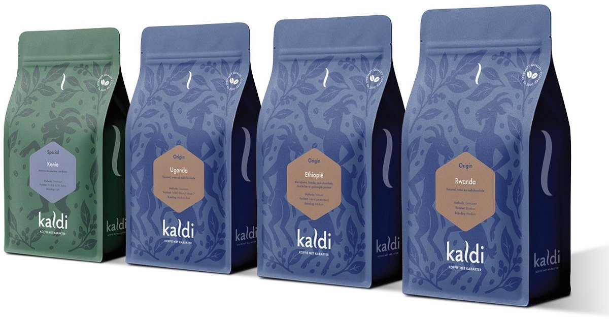 Kaldi Afrika Origin proefpakket - 4 x 250 gram