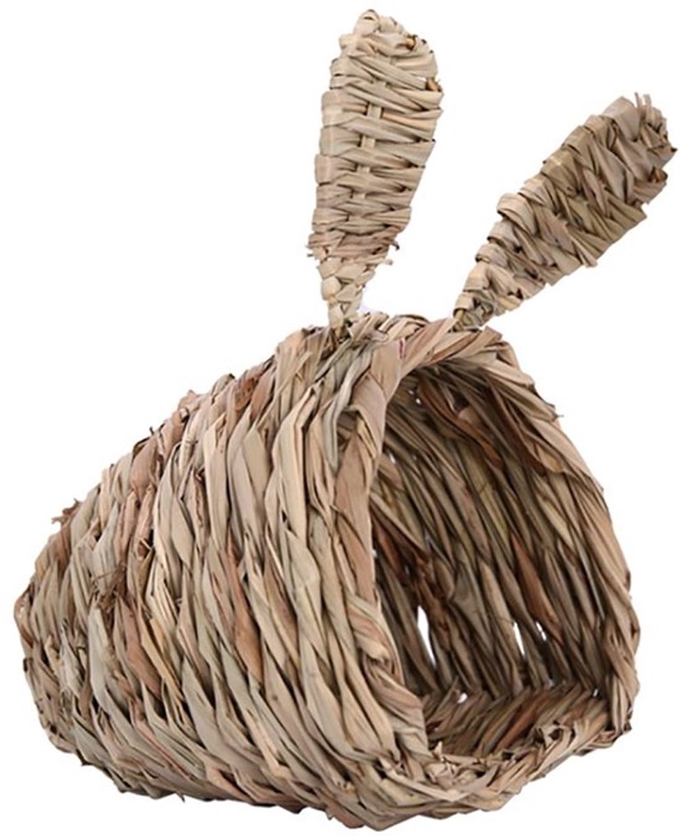 Allecto – Konijnen Huis – Hand Geweven Gras – Comfortabel Speelhuisje