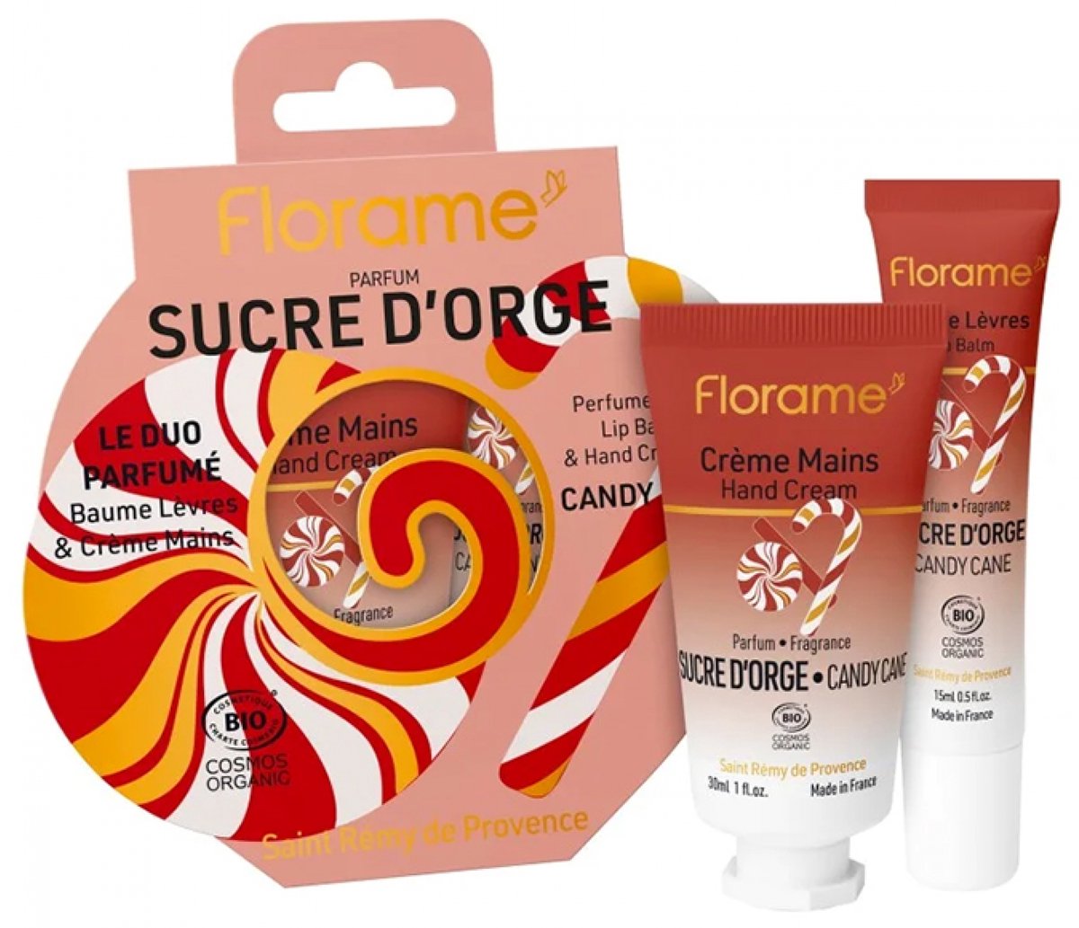 Florame Sucre d'Orge Coffret Handcrème 30 ml + Bio Lippenbalsem 15 ml