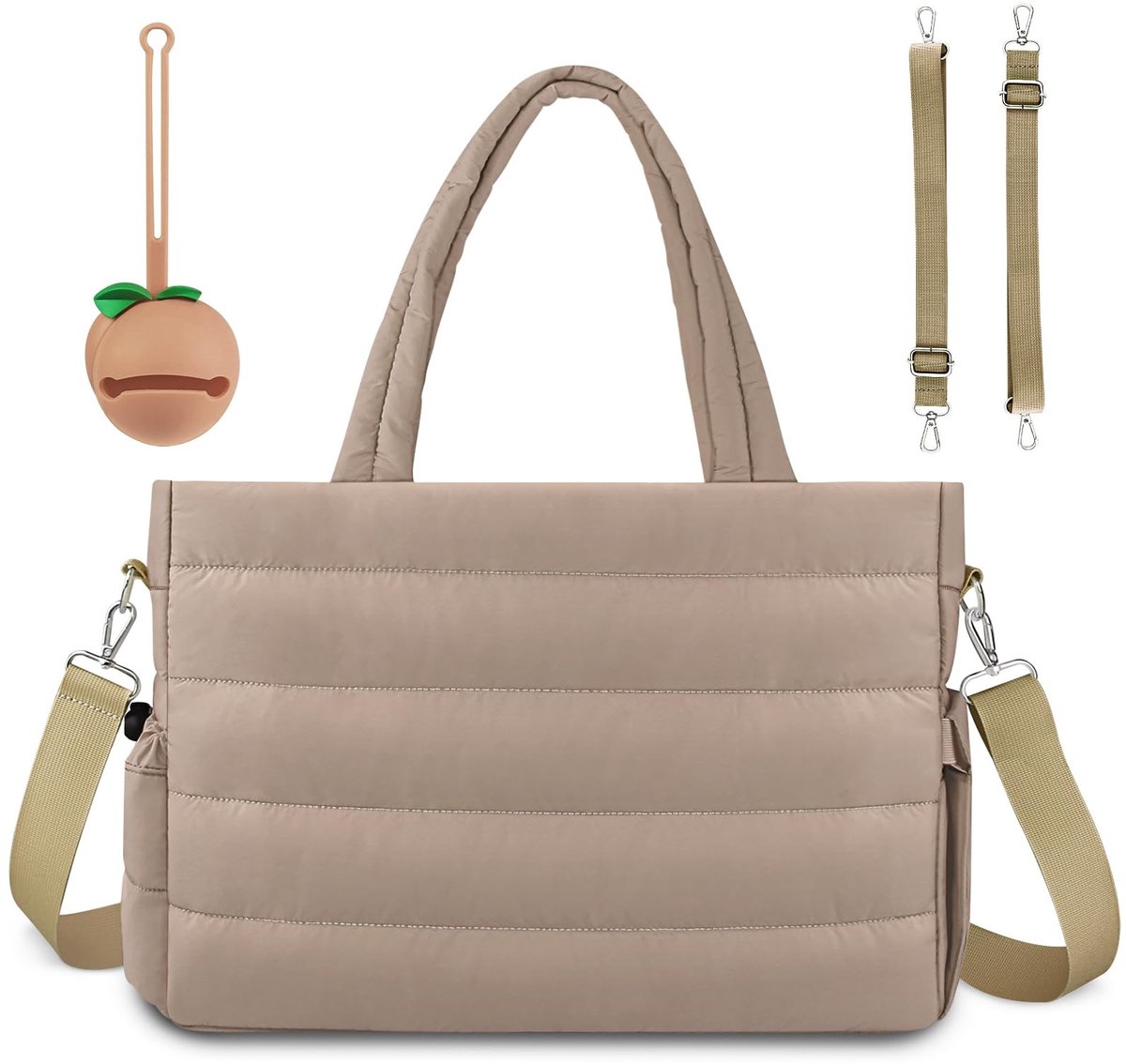 LAUZY- Luiertas Grote Capaciteit - Luiertas Rugzak - Luiertas Met Silicone Doos - Luiertassen - Mama Tas - Handige Reis Tas - Luiertasje