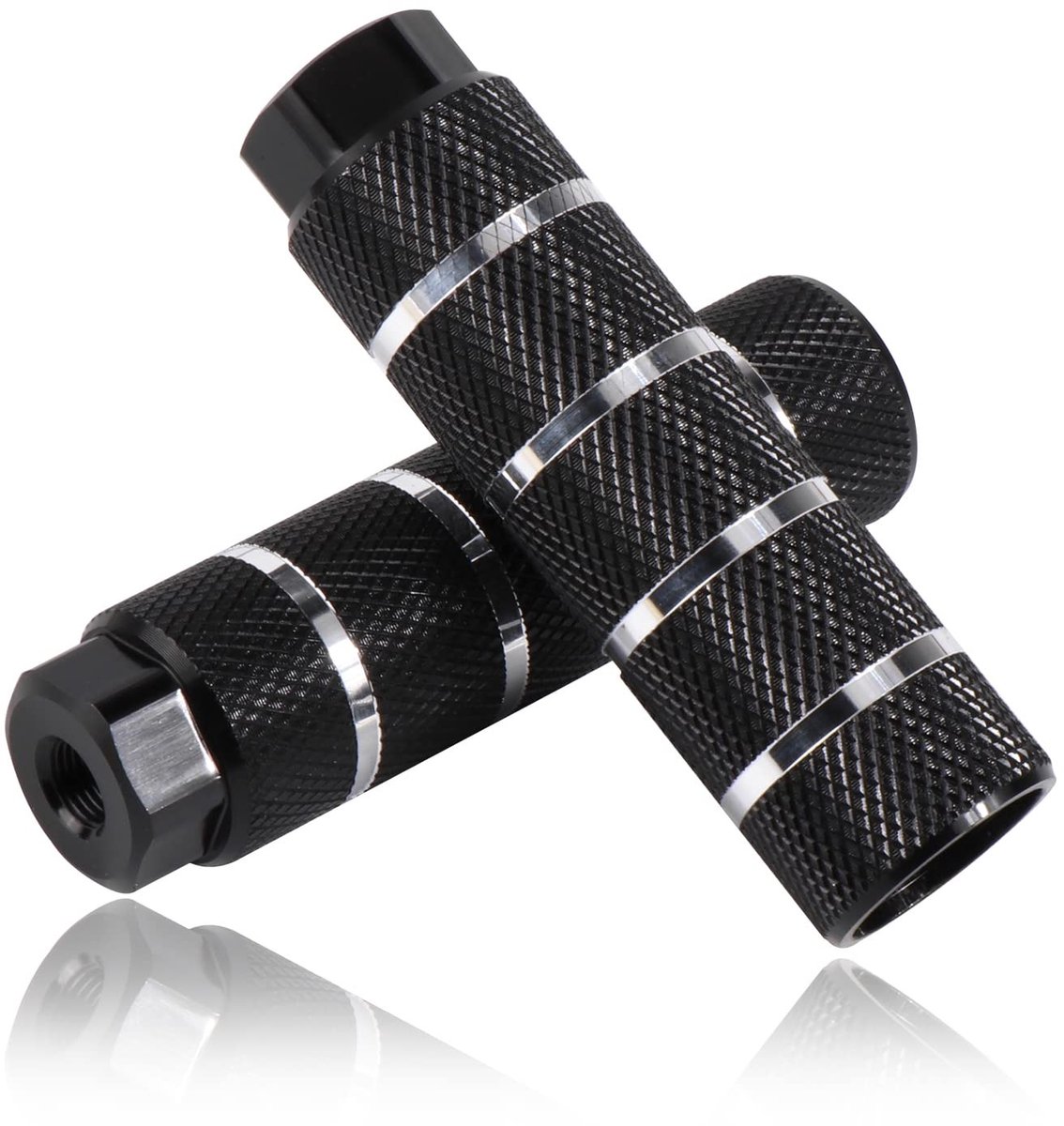 LAUZY- BMX Pegs Antislip - 2 Stuks - Aluminium - 9 mm - 3/8 Inch - 26 Tanden - 10 x 2.8 cm - Lichtgewicht - Fietssteunen