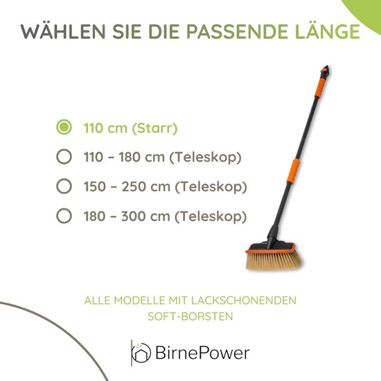 Wasborstel Auto - Telescoopborstel - Voertuigen Reinigen - Met Wateraansluiting - 110 cm - Aluminium — afbeelding 5