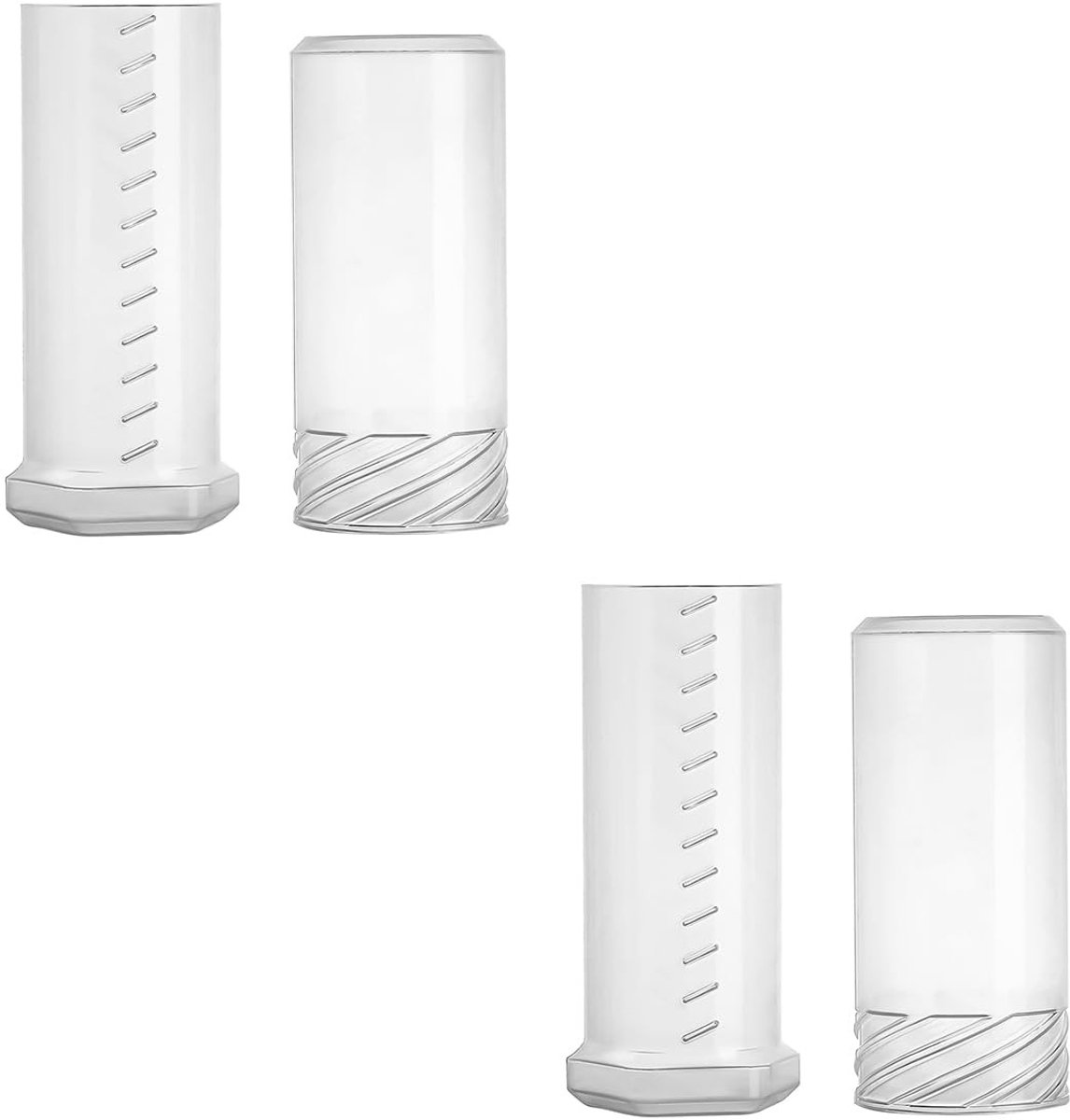 Dailygoods- Scheerkwast Reisbeugel - Scheerkwast Houder - Compact - Transparant - 14/21.5 cm - Bescherming voor Scheerkwast - Scheerkwasthouder