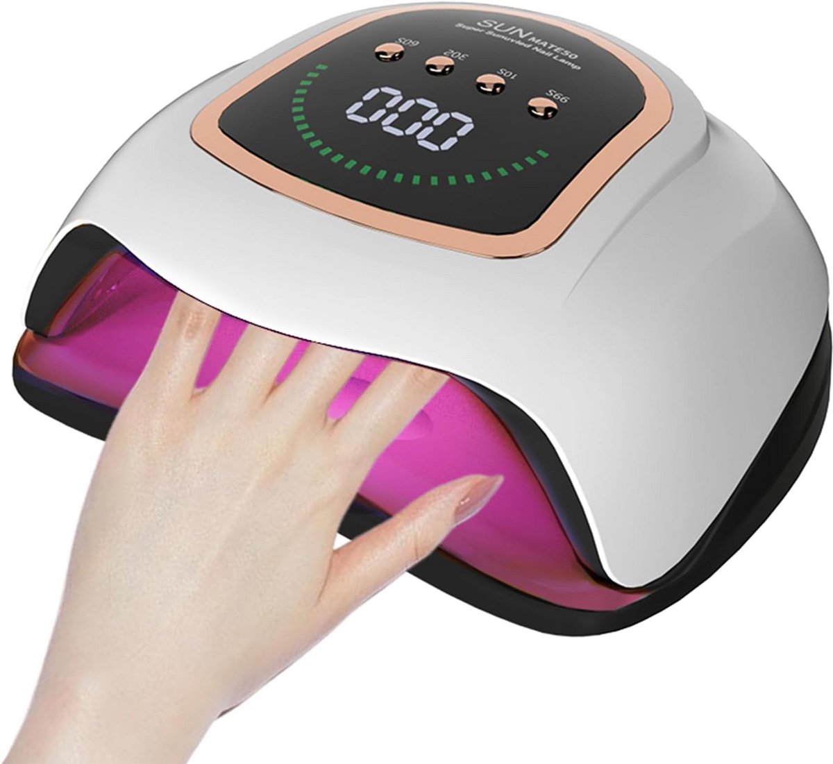 Nageldroger Lamp - UV LED Droger - Gelnagels Uitharden - 72 Lampkralen - 320W - Wit