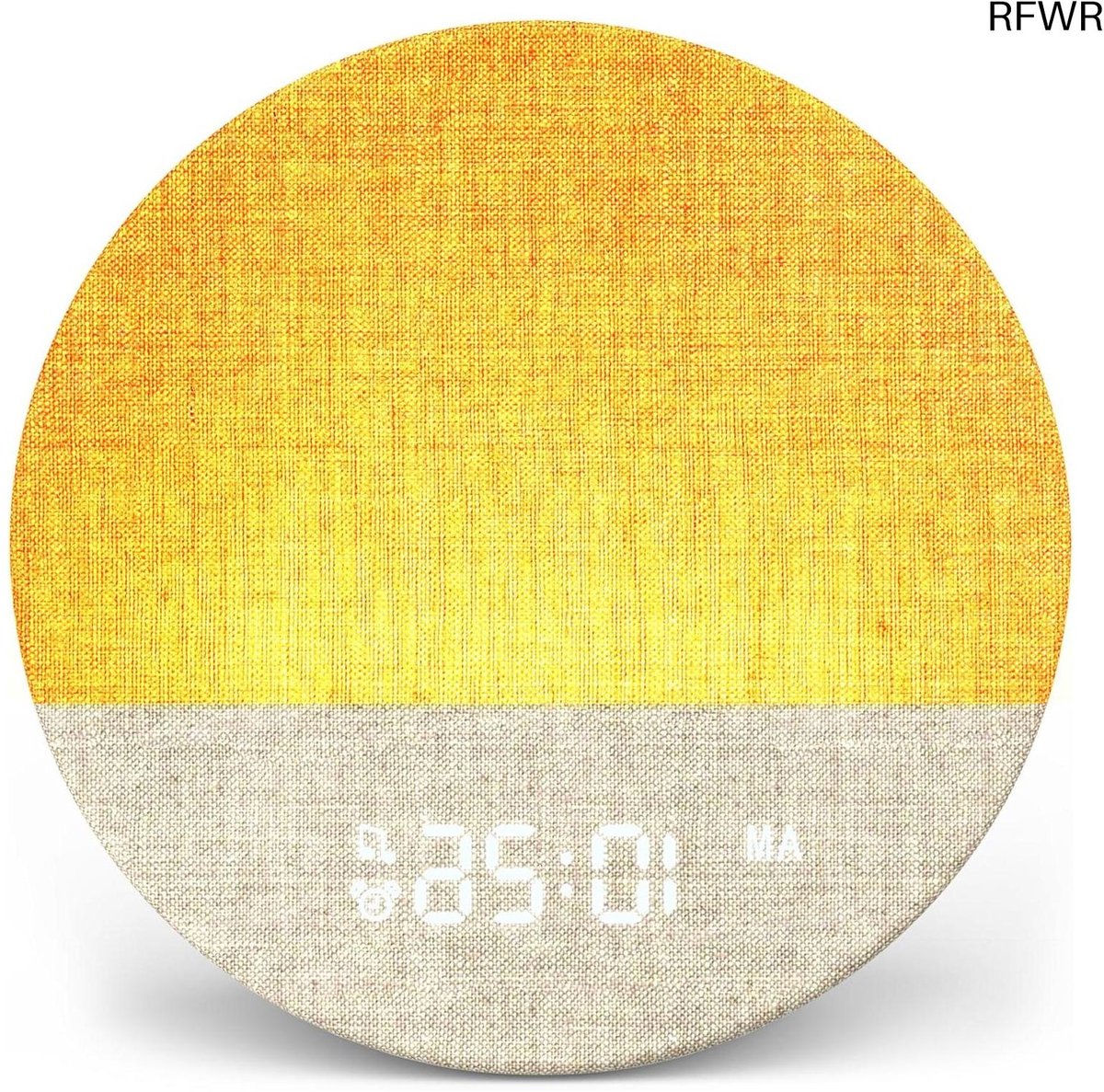 Wekker met Licht - Wake-up light - Rustig Ontwaken - Simuleert Zonsopgang - 370 Gram - Wit