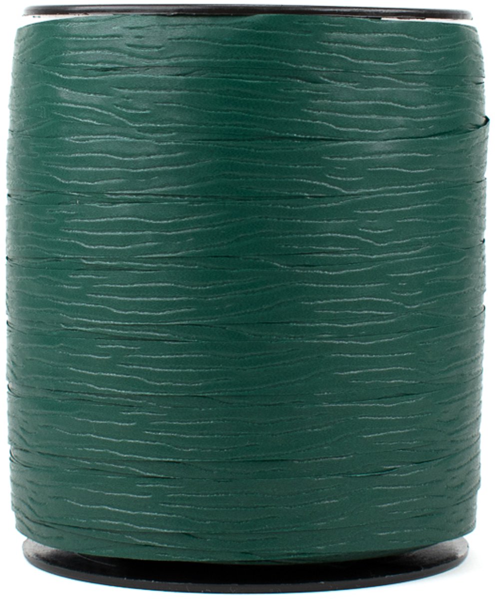 Krullint - 10 mm x 250 m - donkergroen - paperlook