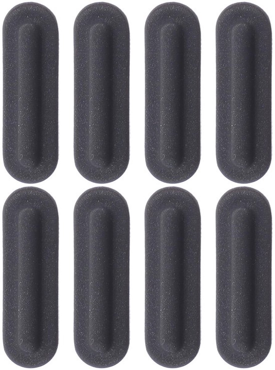 Allecto - Rubberen Vloer Schaal - Laptop Voetkussens - 8 Stuks