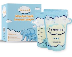 Frummel Moedermelk Bewaarzakjes - 150 stuks - 200 mL - Borstvoeding Opslag - BPA Vrij - Lekvrij - Koelkast en Vriezer - Borstvoeding Bewaarzakje