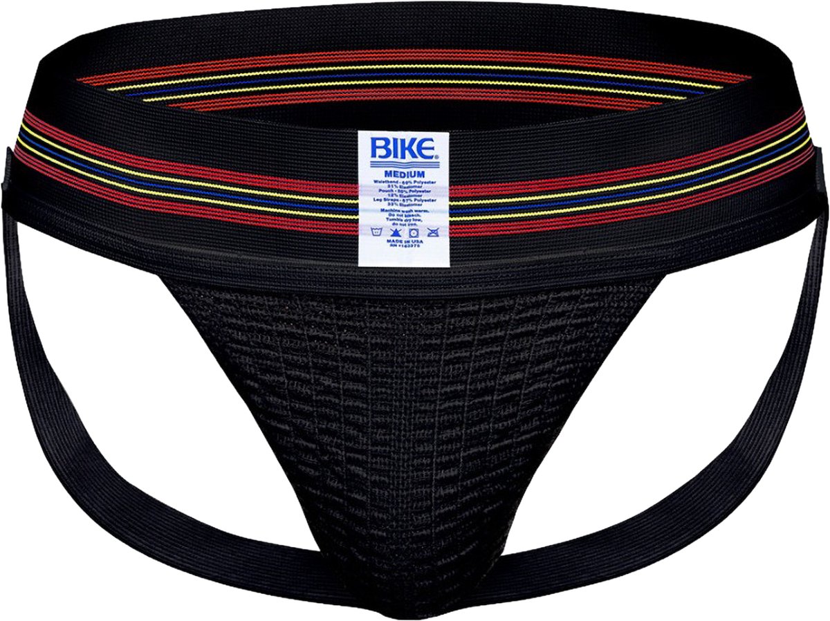 BIKE Original 3 Inch Jock Black - MAAT S - Heren Ondergoed - Jockstrap voor Man - Mannen Jock