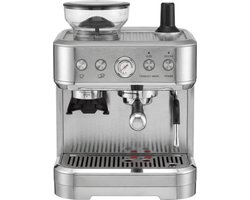 Koffiemachine van 15 bar met geïntegreerde molen - melkschuimer - 2,5 liter waterreservoir - roestvrijstalen barista-machine voor thuis en op kantoor.