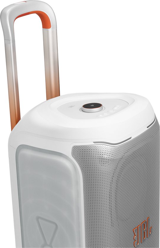 JBL PartyBox 330 - NIEUW - Draadloze Bluetooth Party Speaker - Op Wielen - Uitschuifbare Handgreep - Spatwaterdicht - LED verlichting - 18 uur - Wit van JBL — afbeelding 5