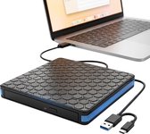 Externe CD/DVD Speler - USB 3.0 - CD-Rom Disk Lezer & Brander - USB DVD speler - Externe DVD brander - Plug & Play - Geschikt Voor Windows, Linux & Mac