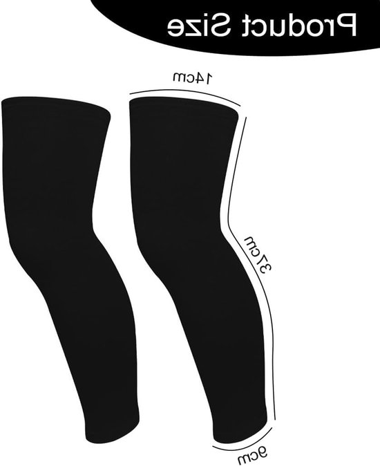 Duurzame lange compressiesokken voor kinderen, ondersteuning voor benen en kuiten, niet-slip, UV-bescherming voor sportactiviteiten zoals basketbal en voetbal, Zwart, maat 37 — afbeelding 5