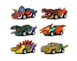 Dinosaurus auto speelgoed jongens 6st - Jurassic Speelgoed autos jongens speelfiguren - Peuter speelgoed 1 jaar Kleuter speelgoed 2 jaar - Dino speelgoed auto Dinosaurus speelgoed 3 jaar kinderen - Jongens speelgoed 4 jaar - Meisjes speelgoed 5 jaar
