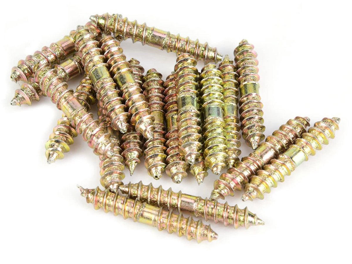 SOUQONE- Deuvel 20 Stuks - Zelftappende Schroeven - Draad Bouten - Houtbewerking Connector - 5 x 30mm - Hoogwaardige Kwaliteit