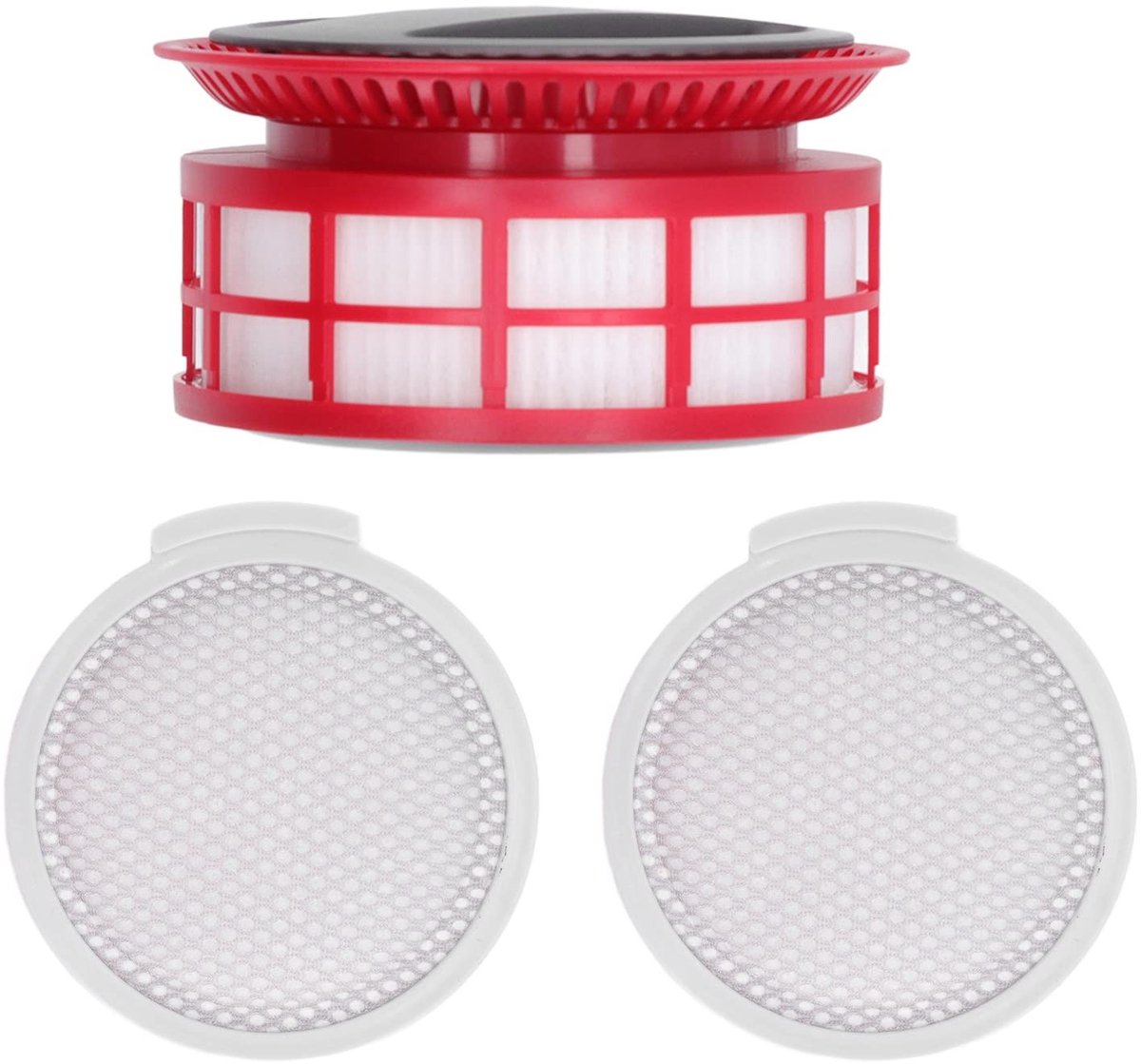 LIVIA HOME- Stofzuigerfilters Efficiënte Vervanging - Stofzuigeraccessoires - Achterfilter - Filterscherm - Allergenenreductie - Materiaal: ABS