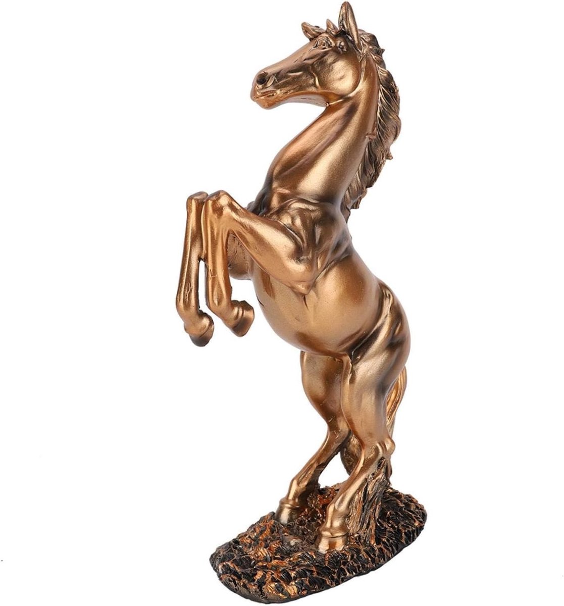 Decoratieve Paardenbeeld van Hars - 31,5x18 cm - Unieke Interieurdecoratie voor Dierenliefhebbers