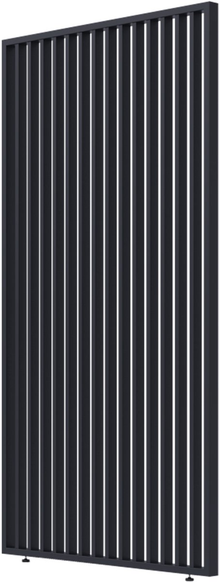 Verticaal decopaneel voor pergola 123.5cm (lengte) x 233.5cm (hoogte) RAL 7016 antraciet