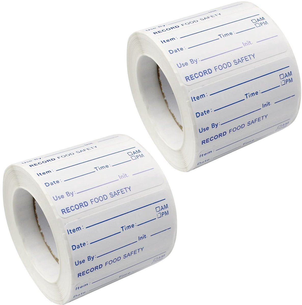 JHUBERS- Voedseletiketten 1000 stuks - Zelfklevende Etiketten - Diepvriesetiketten - Etiketten voor Voedselcontainers - Etiketten voor Koelkast - Afmetingen 5 x 2,5 cm
