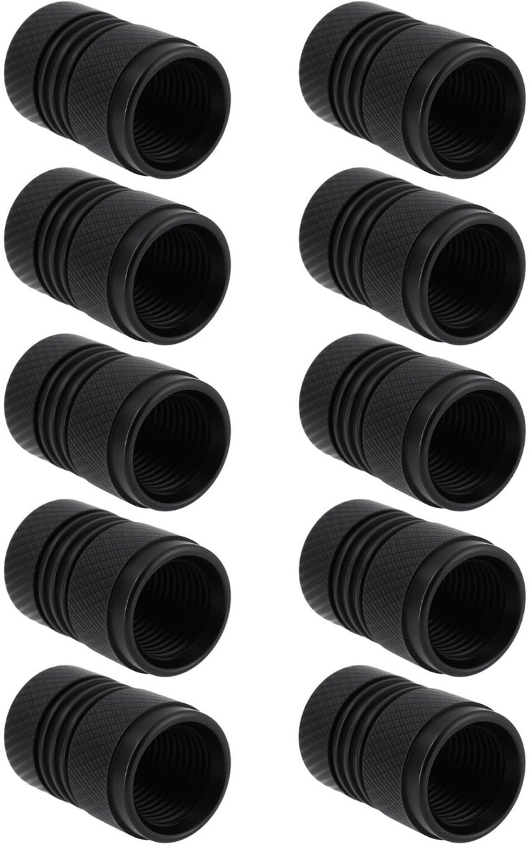 Dailygoods- Ventieldop 10Pcs - Anticorrosie - Universeel - Luchtdicht - Aluminium - Duurzaam - O-ring rubberafdichting - Ventieldoppen