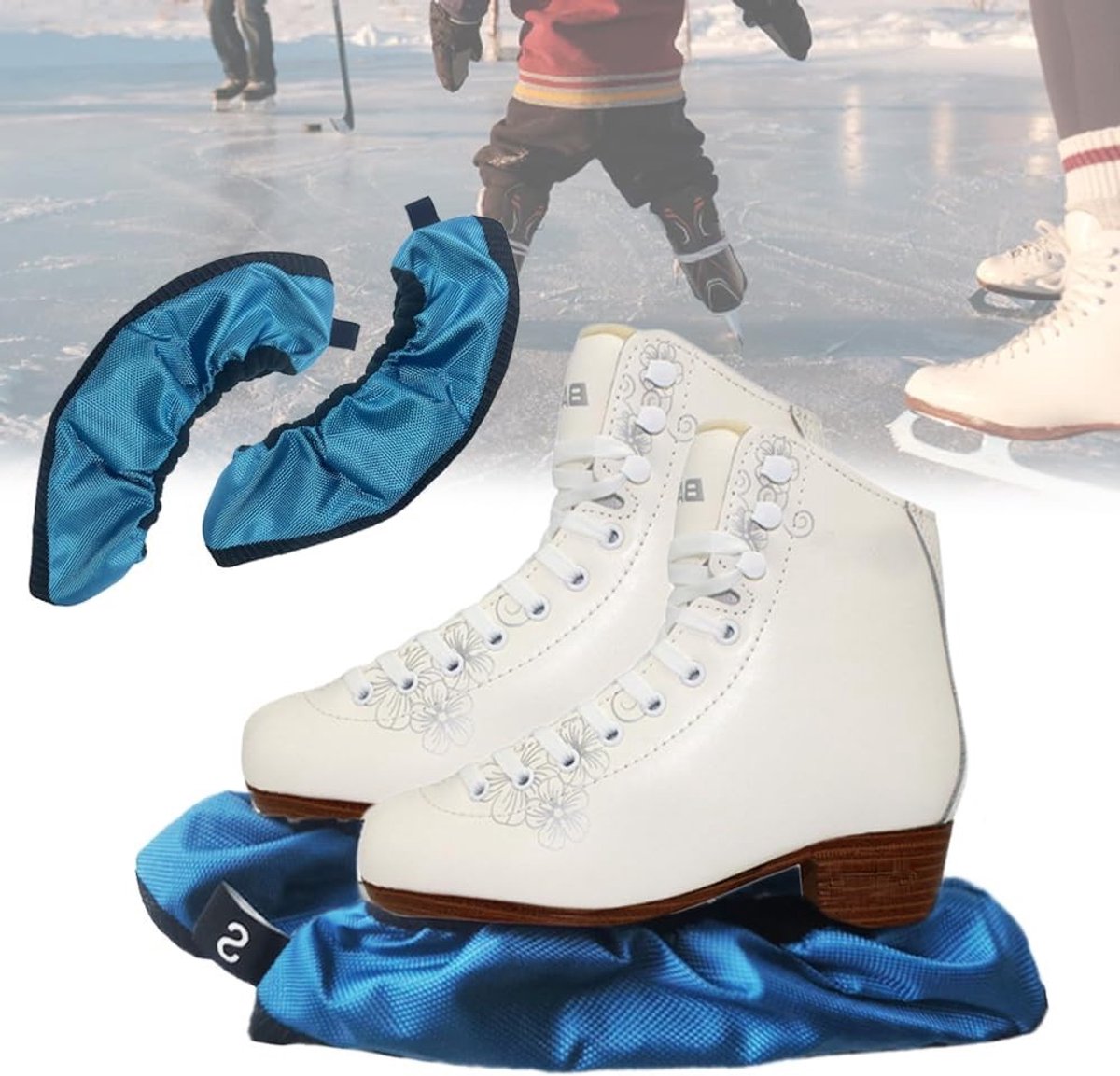 Skate Guards Bladbeschermers - Bescherming voor Schaatsbladen, Geschikt voor IJshockey, Kunstrijden en Short Track, Set van 2 Stuks