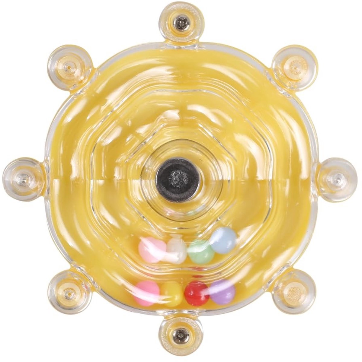Dailygoods- Parkietenwiel met geluid - Vogel Speelgoed - Interactieve Papegaai Spinner - Kauwen/Oefening - Roestvrij Staal - Hoogwaardig Kunststof - Vogelspeelgoed