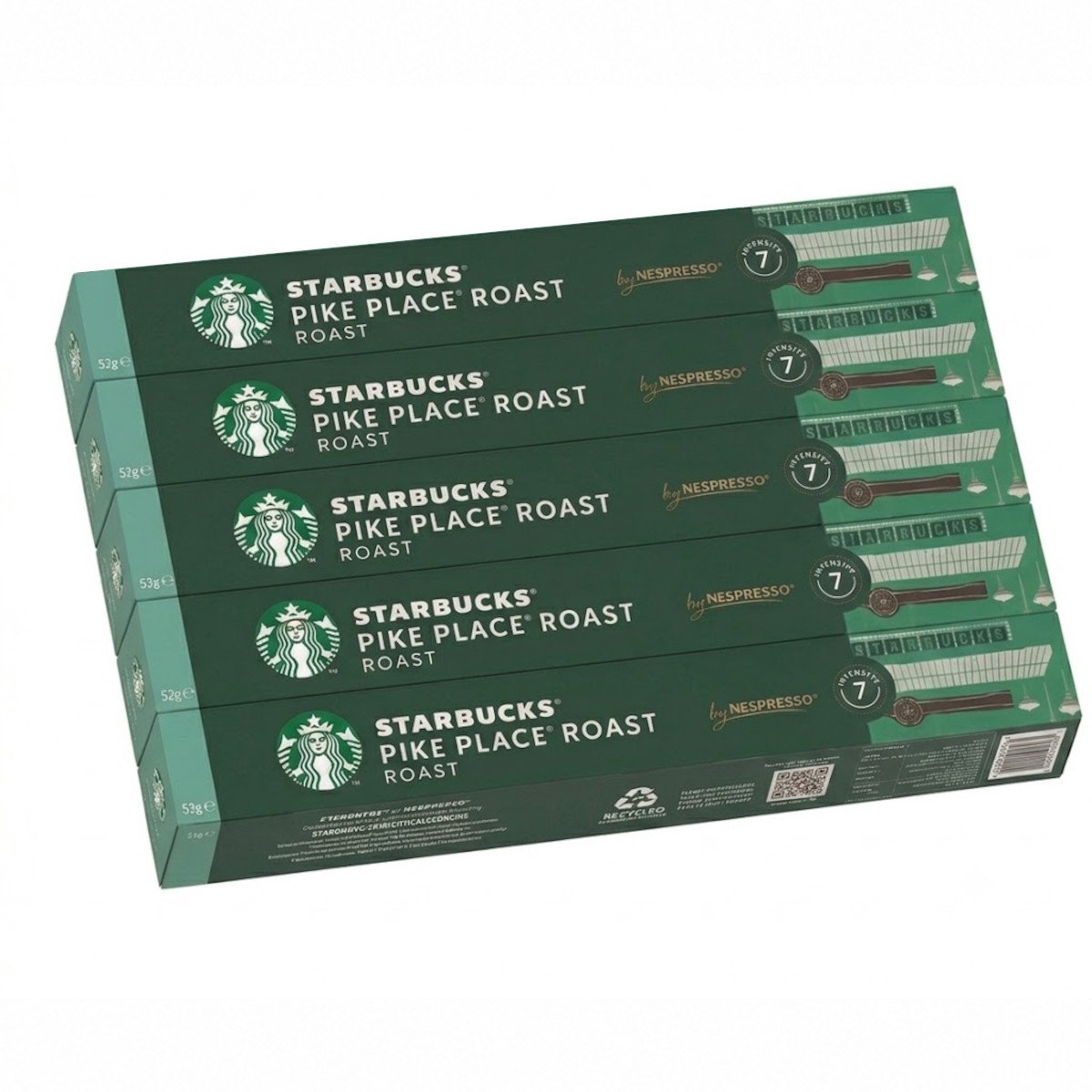 Starbucks Pike Place Roast - Multipack - 50 (5x10) Koffiecups Compatibel met Nespresso Coffee Machine