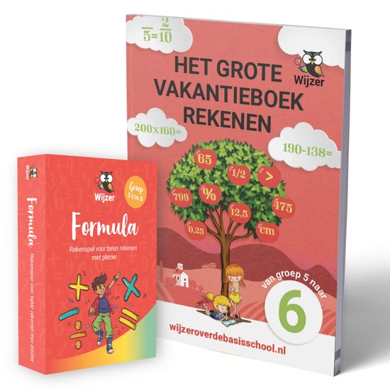Vakantieboek Rekenen van groep 5 naar groep 6 + Formula Reke ... - cover