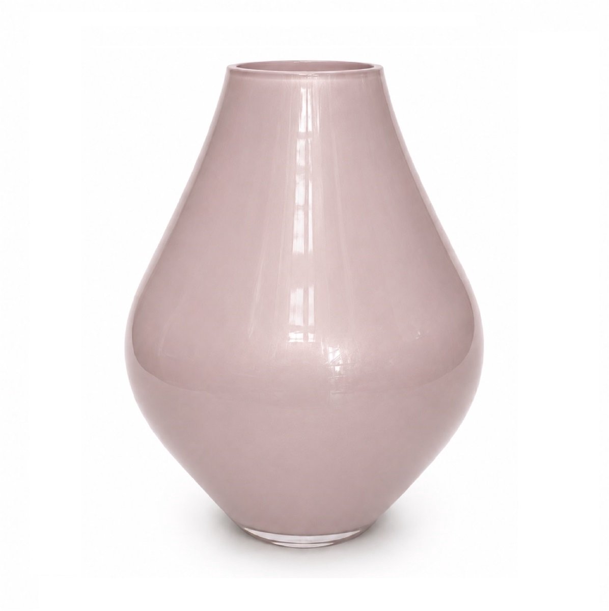 Vaas Lesse | Metallic pastel pink | Medium | mond geblazen glas | Ø19 x H24 cm