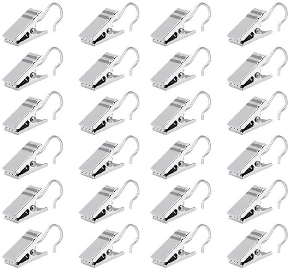 Dailygoody - 100 Stuks Metalen Gordijnklemmen - Multifunctionele