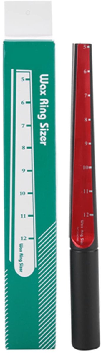 Dailygoods- Wasring Sizer Nauwkeurig - Ringmaat Meter - Stalen Snijden - Multifunctioneel Ontwerp - Handig Draagbaar - Vergroot Gatdiameter
