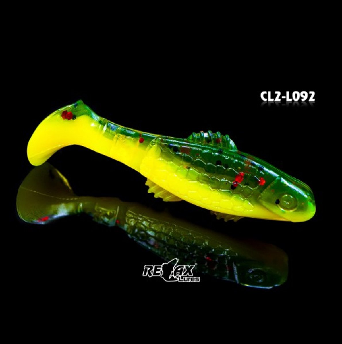 Relax Lures Clonay Green Yellow Glitter (4.5cm)