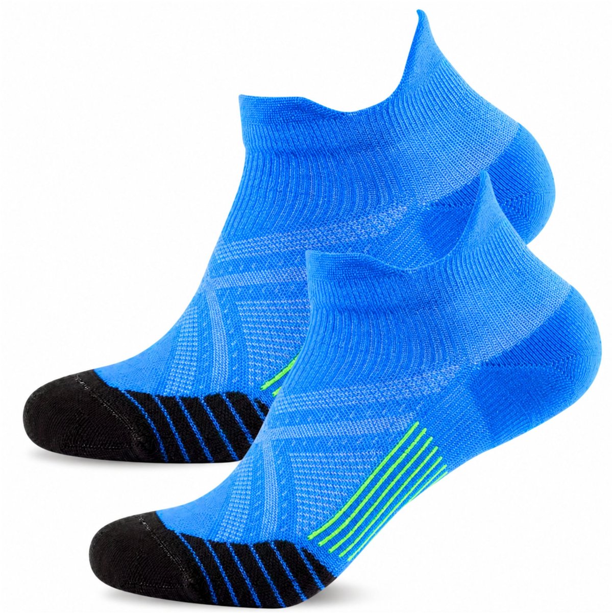 KANGKA Hardloopsokken Dames Maat L (40-42) - Enkelsokken Licht Blauw- Compressie Sokken Hardlopen - Sportsokken - Wandelsokken - Fitnessokken