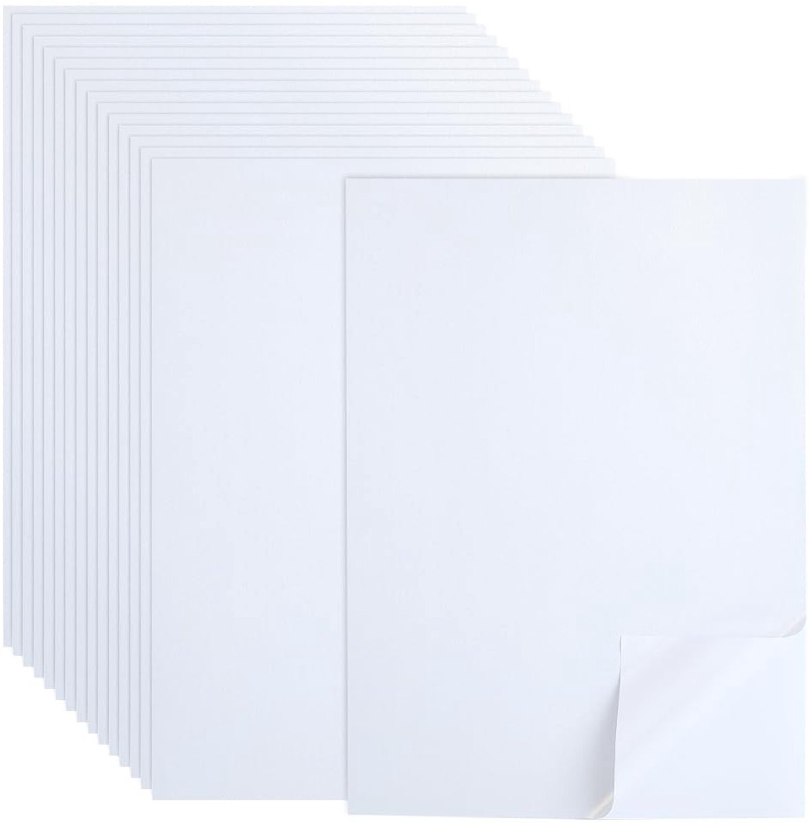 Dailygoods- Stickerpapier 50 Vellen - Afdrukbaar - Zelfklevend - Parelmoer - 29,8 x 21,1 cm - Geschikt voor Laser/Inkjetprinter - Etiketten