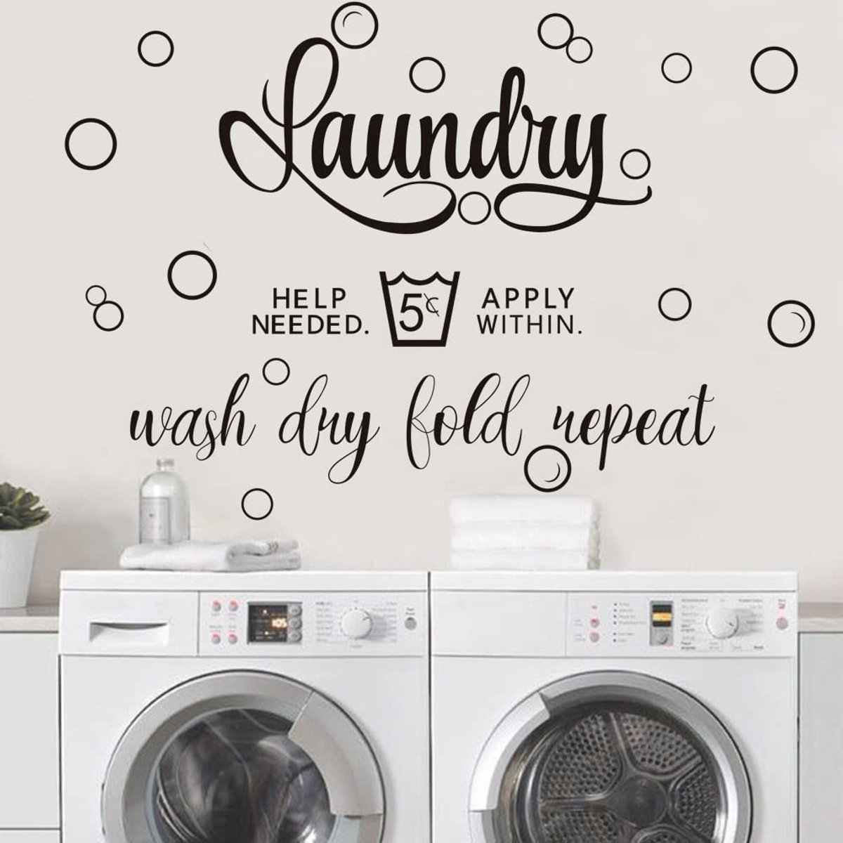 Dailygoods- Muursticker grote quotes - Wanddecoratie badkamer - Muurstickers voor thuis - Zelfklevend - Verwijderbaar - Vinyl muurstickers