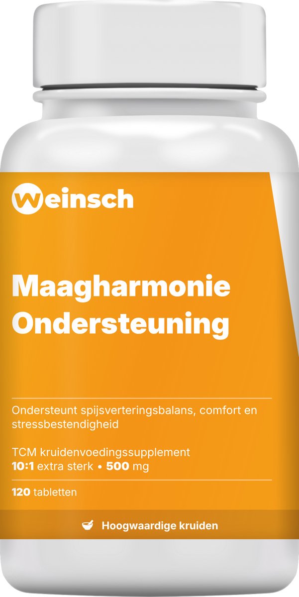 Weinsch Maagharmonie Ondersteuning (Chai Hu Shu Gan Pian) | 10:1 extra sterk | 500mg | 120 tabletten