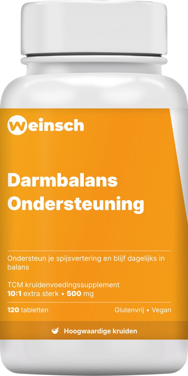 Weinsch Darmbalans Ondersteuning (Su He Pian) | 10:1 extra sterk | 500mg | 120 tabletten