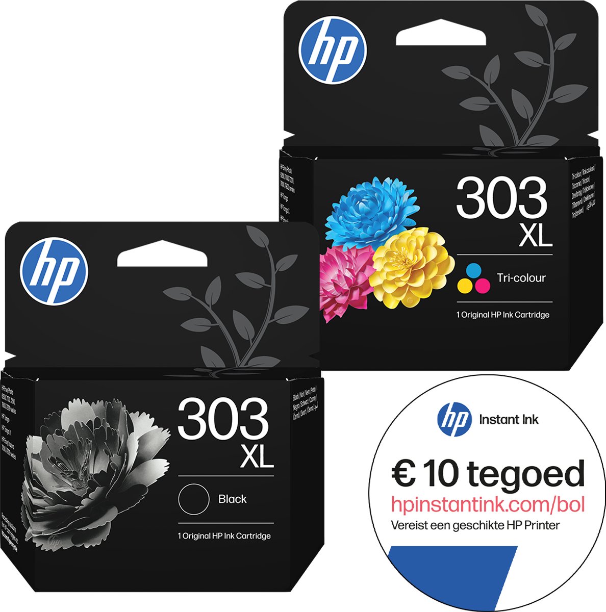HP 303XL - Inktcartridge - Origineel - Kleur & Zwart + Instant Ink tegoed